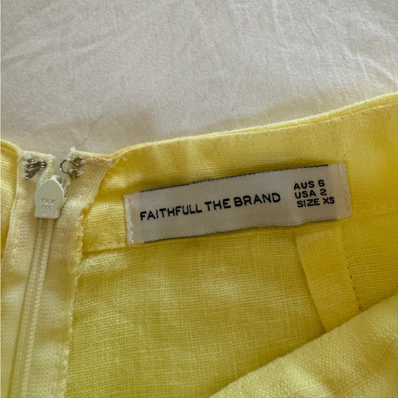 FAITHFULL THE BRAND YELLOW LINEN PANTS! 💛 - Picture 5 of 6
